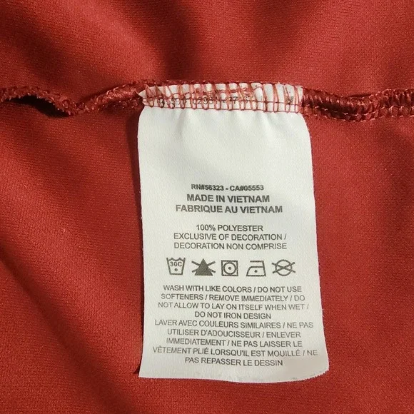 Nike Polo Shirt Mens 3XL Dri-FIT Red Golf Athletic Performance Swoosh - Picture 5 of 9